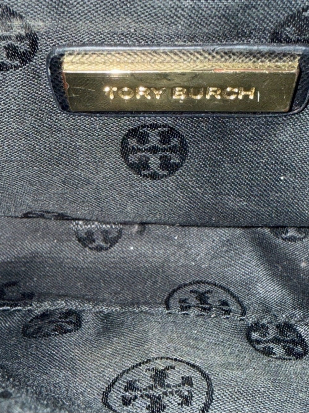 Tory Burch Black Leather Crossbody with Gold Emblem - Picture 6 of 11